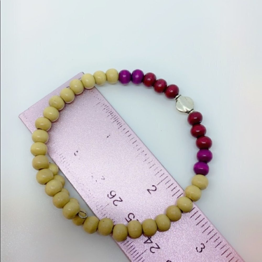 Sustainable Wood and Silver Symmetry Bracelet - Picture 4 of 8